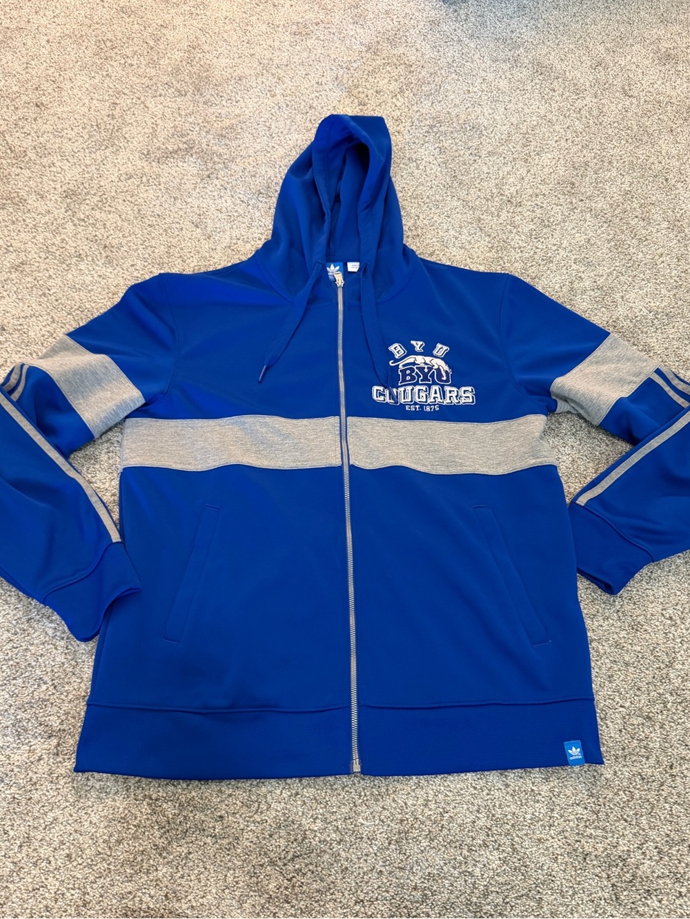 royal blue BYU zip up